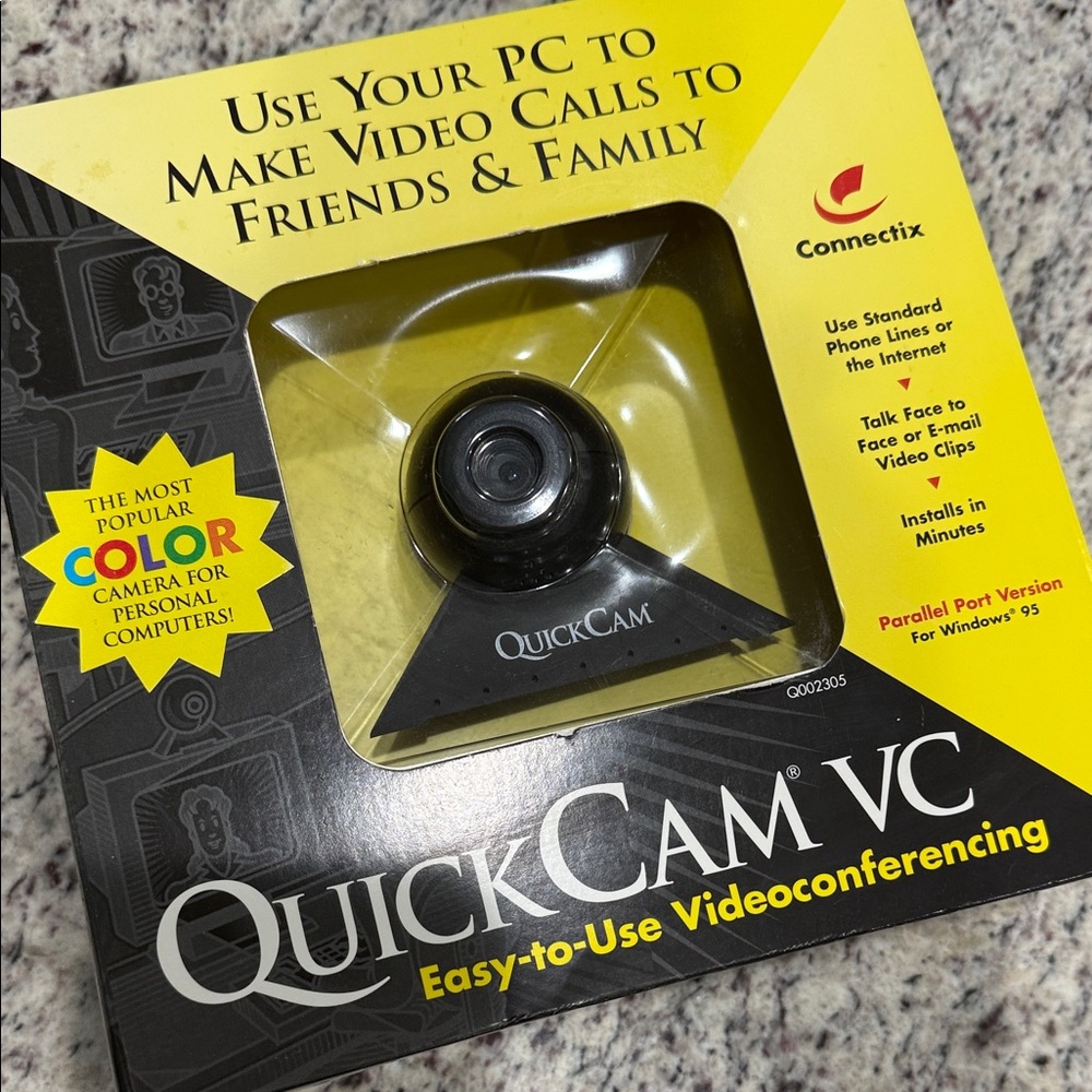 QuickCam VC Black Webcam. New In Box